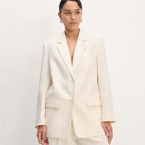 NWT EVERLANE The Oversized Blazer in Linen size 00